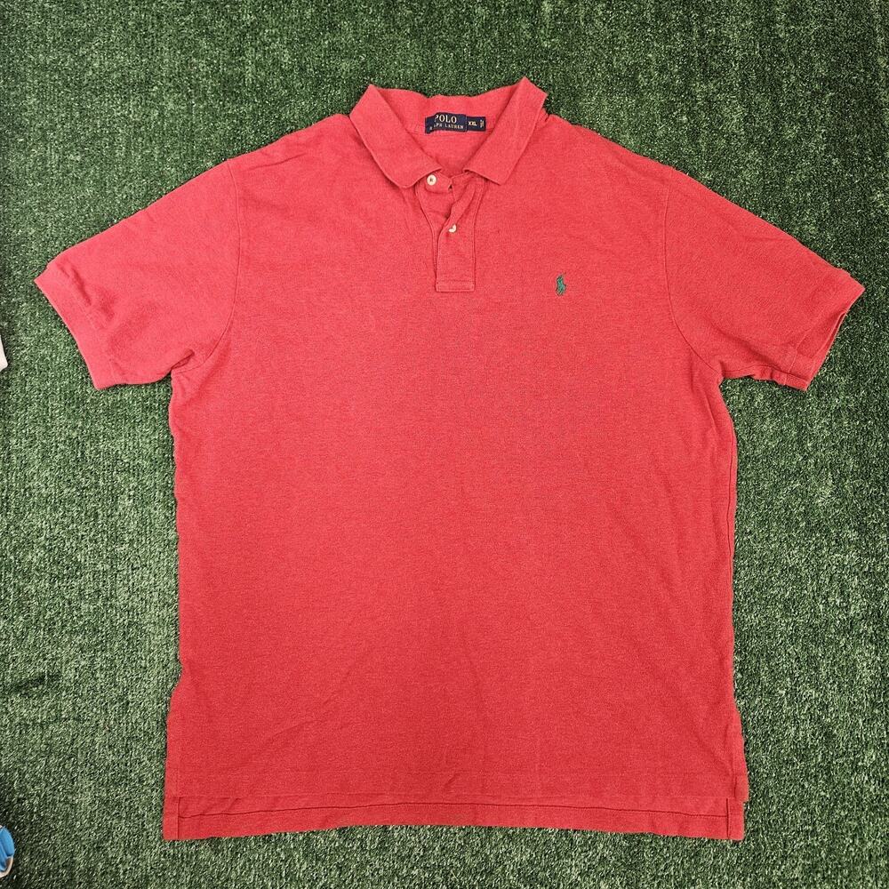 Polo Ralph Lauren Polo Shirt Mens 2XL Pony Logo XXL Red